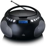 Lenco SCD-331BK Tragbares FM-Radio mit CD/MP3-Player