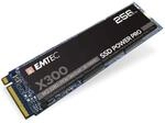 EMTEC X300 M.2 SSD Power Pro 256 GB NVMe PCIe 3.0 (ECSSD256GX300)