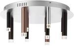 BRILLIANT Lampe Cembalo LED Deckenleuchte rund 12flg braun/Kaffee 12x 4W LED