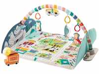 Fisher-Price Jumbo Abenteuer Spieldecke mit Spielbogen, Baby-Decke und...