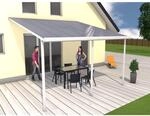 Gutta 4293115 Terrassen&uuml;berdachung wei&szlig;, 426 x 406 cm