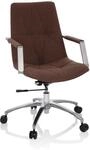 hjh OFFICE Home Office B&uuml;rostuhl SARANTO II Stoff mit Armlehnen