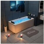 TroniTechnik&reg; Whirlpool Badewanne IOS 170cm x 75cm inkl. Sp&uuml;lfunktion, Hydromassage