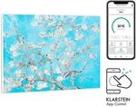 Wonderwall Air Art Smart Infrarotheizung 80x60cm 500W Wandmontage Bl&uuml;ten