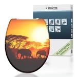 Sch&uuml;tte Duroplast WC Sitz AFRICA, mit Absenkautomatik und Schnellverschluss