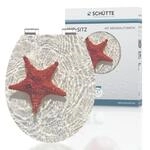 SCH&Uuml;TTE MDF HG WC-Sitz RED STARFISH, mit Absenkautomatik