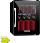 Beersafe M Onyx K&uuml;hlschrank 33 Liter 2 B&ouml;den Panoramaglast&uuml;r