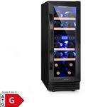 Vinovilla 17 Built-In Duo Weink&uuml;hlschrank 53l 17 Fl. 2 Zonen Glast&uuml;r Schwarz