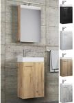 VCM 3-tlg Set Waschplatz f&uuml;r G&auml;ste WC G&auml;stebad Waschtisch Toilette 