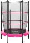 Salta Junior Trampoline f&uuml;r In- und Outdoor - rund - &Oslash;140cm - Schutzrand Pink
