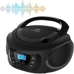 Cyberlux Tragbarer CD-Player Kinder Radio CD/MP3 USB Boombox schwarz