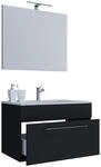 VCM 3-tlg. Waschplatz Waschtisch Waschbecken Unterschrank Breite 60 cm Badm&ouml;bel