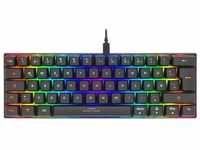 DELTACO GAMING Mechanische Mini Gaming Tastatur GAM-075-D
