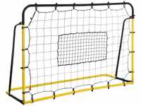 HOMCOM Fußballnetz für mehrere Ballsportarten gelb, schwarz 184 x 63 x 123 cm