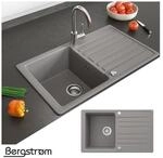 Bergstr&ouml;m Granit Sp&uuml;le K&uuml;chensp&uuml;le Einbausp&uuml;le Sp&uuml;lbecken 765x460mm Beton