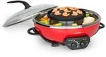 Szechuan Hot Pot und Grillplatte 5l Vol. 1350 W, 600 W rot