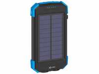 Xlayer POWERBANKS Powerbank Solar 10000 mAh Wireless externes Ladegerät Tragbar