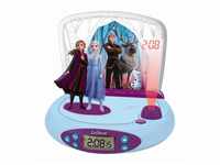 Disney Frozen Die Eiskönigin 3D Projektions-Wecker mit Sound Elsa Anna