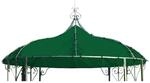 DEGAMO Ersatzdach f&uuml;r Pavillon BURMA, Polyester PVC-beschichtet dunkelgr&uuml;n