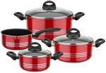 GSW Kochtopf-Set Milano Color 7-tlg. rot
