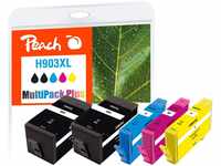 Peach HP 903 XL 5 Druckerpatronen XL (2*bk, c/m/y) ersetzt HP No. 903XL, T6M15AE*2,