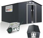 Juskys Metall Ger&auml;tehaus Ger&auml;teschuppen XXL mit Satteldach, Schiebet&uuml;r &...