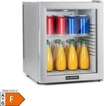 Brooklyn 30 Mini-K&uuml;hlschrank Glast&uuml;r LED Ablage