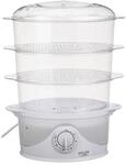 Adler AD 633 Dampfgarer 800W - mit 3 Beh&auml;ltern, 9L & Reisschale