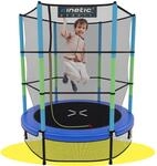KINETIC SPORTS Kinder Trampolin JUMPER 140 cm - Inklusive Gummiseil Federung,