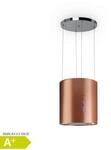 Barett Inselabzugshaube &Oslash;35cm Umluft 560 m&sup3;/h LED Aktivkohlefilter