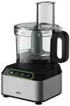 BRAUN FP 3233SI PurEase Kompakt-K&uuml;chenmaschine Geb&uuml;rsteter Edelstahl