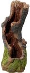 Dobar Polyresin-Brunnen mit Pumpe und LED&acute;s, Baumstamm gebogen