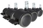 hjh OFFICE Stuhlrollen 5x ROLO STOP 10mm/50mm Metall, Kunststoff