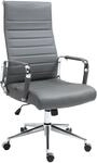 CLP B&uuml;rostuhl ergonomisch Kolumbus Echtleder, Schreibtischstuhl h&ouml;henverstellbar