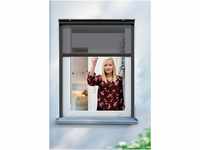 Schellenberg Insektenschutzrollo für Fenster, 160 x 160 cm, anthrazit