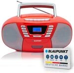 B 120 Boombox mit CD Player und Bluetooth Rot