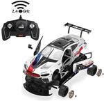 JAMARA BMW M8 GTE 1:18 wei&szlig; 2,4GHz Bausatz
