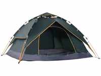 Outsunny Quick-Up-Zelt für 2 Personen + 1 Kind dunkelgrün 210 x 210 x 140 cm