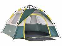Outsunny Campingzelt für 3-4 Personen olivegrün 205 x 195 x 135 cm (LxBxH)