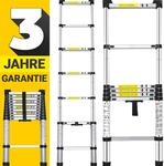 Craftfull Teleskopleiter CF-101B, Soft-Close-Funktion, Ausziehleiter aus...