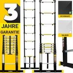 Craftfull Teleskopleiter CF-101A, Ausziehleiter aus Aluminium,...