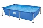 Happy People Stahlrahmenpool 258x179x66cm rechteckig Gartenpool Framepool 77517