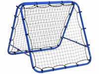 HOMCOM Baseball Rebounder faltbar blau 100 x 95 x 90 cm (BxTxH)