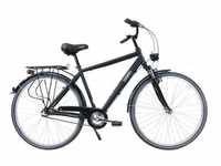 HAWK Citytrek Premium Black – Herren 28 Zoll - Leichtes Herren Fahrrad mit 3-Gang