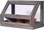 dobar Mini-Gew&auml;chshaus f&uuml;r Jungpflanzen und Kr&auml;uter inkl. T&ouml;pfe ca. 38 x 20 x