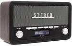 Denver DAB-18 Radio&ndash;DAB+, Bluetooth und Wecker, Holz schwarz