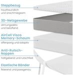 ELONEO Visco Topper Matratzenauflage 80 x 190 x 5 cm