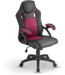 Juskys Racing Schreibtischstuhl Montreal ergonomisch B&uuml;rostuhl PC Gaming Stuhl &ndash;