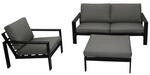 HOME DELUXE Gartenlounge Aluminium RIO M - Anthrazit