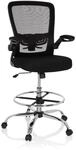 hjh OFFICE Counterstuhl VENDO WORK Stoff / Netzstoff mit Armlehnen